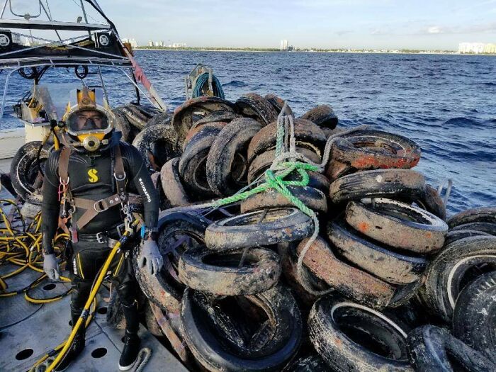 225,718 Tires Removed From Osborne Reef Off The Coast Of Florida. I Couldn't Be More Proud Of My Company