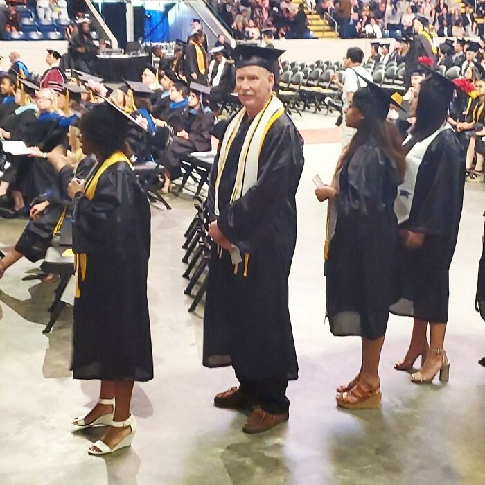 My Dad, Earning His Bachelors Degree, At 62 Years Young. He Is So Happy And I Am So Proud