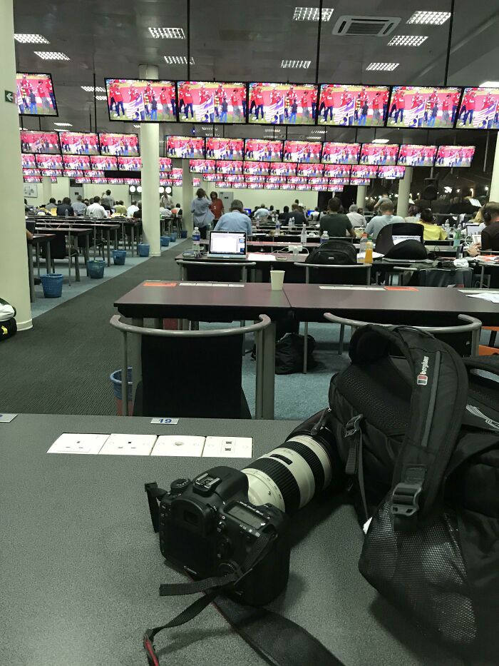 Me In The F1 Press Centre
