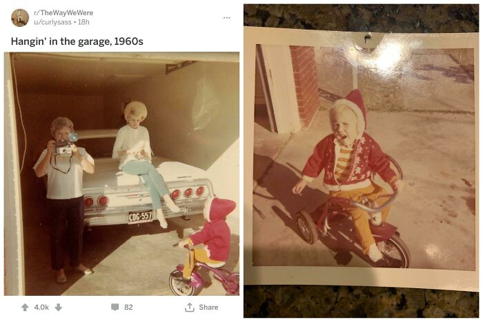 Vi esta foto publicada aquí... Noté que tengo la foto que la abuela tomó ese día. (La compré en una tienda de antigüedades hace años en Phoenix)