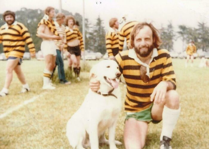 My Dad Would Have Been 71 This Month, We Lost Him Last Year To Cancer. This Is Him At A Rugby Match In The 1970's