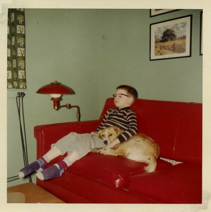 Me And My Best Friend Rocky Watching TV, 1959