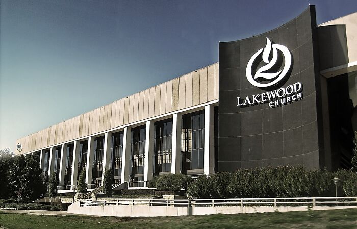 This Is Joel Osteen's Megachurch. Thanks For Your Help This Week Ass**le!