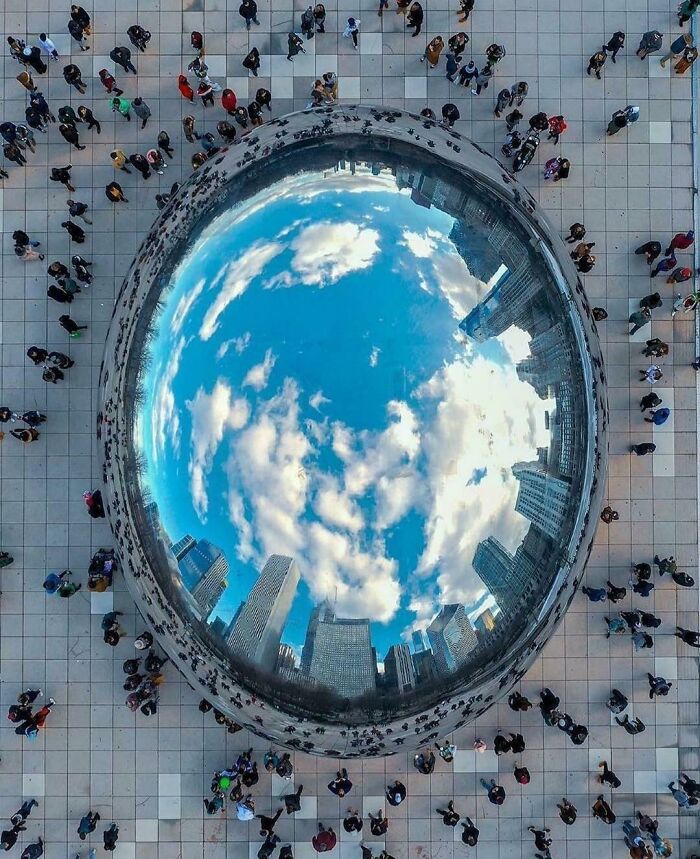 Aerial View Of The Bean