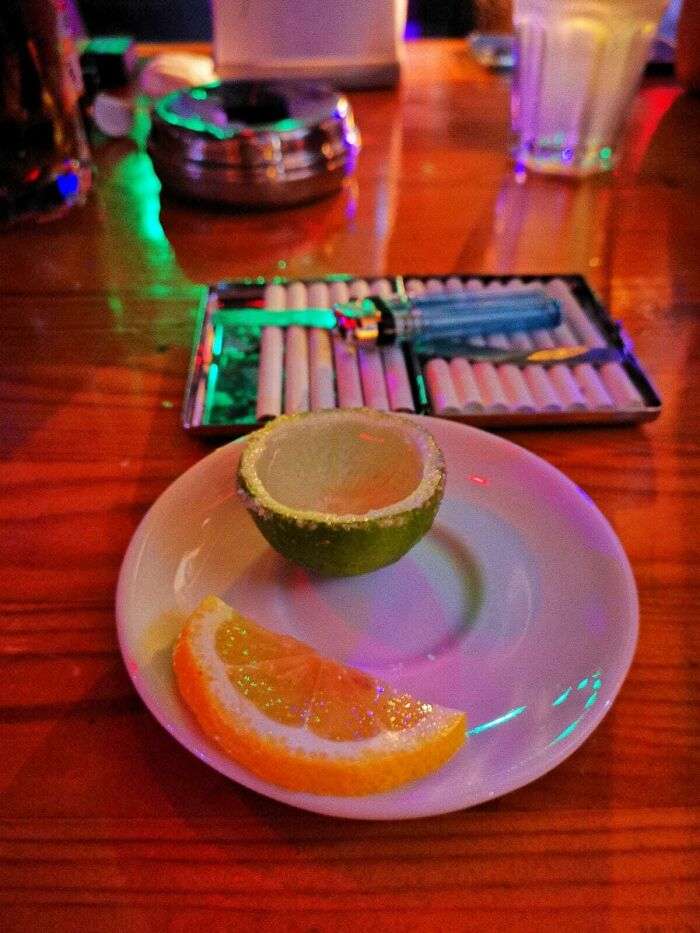 Tequila In Lemon Carcass