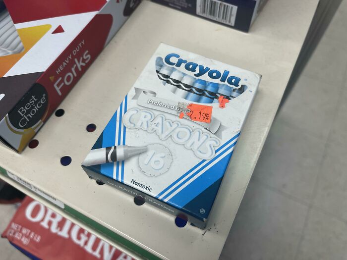This Box Of Crayons At The Corner Gas Station Lost Most Of Its Color