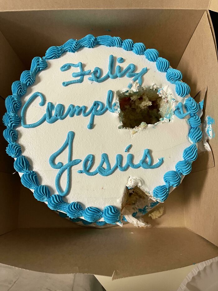 Someone Cut The Cake That Was For Me Today At Work Without Telling Anyone In The Break Room