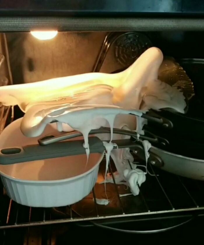 Hmm, I Don't Remember Keeping Marshmallow Fluff In My Oven