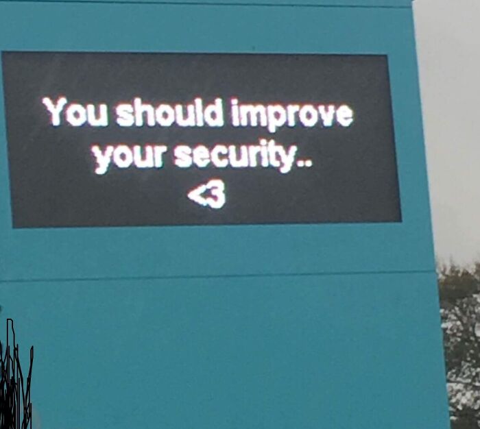 The LED Sign Outside My School Today