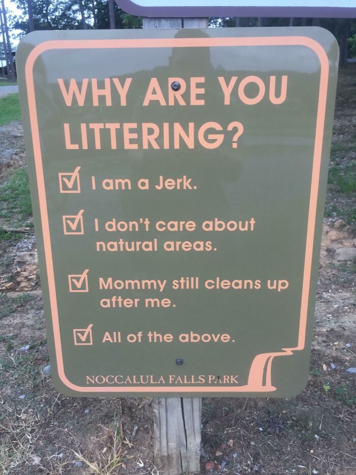 Sign At A Local Park