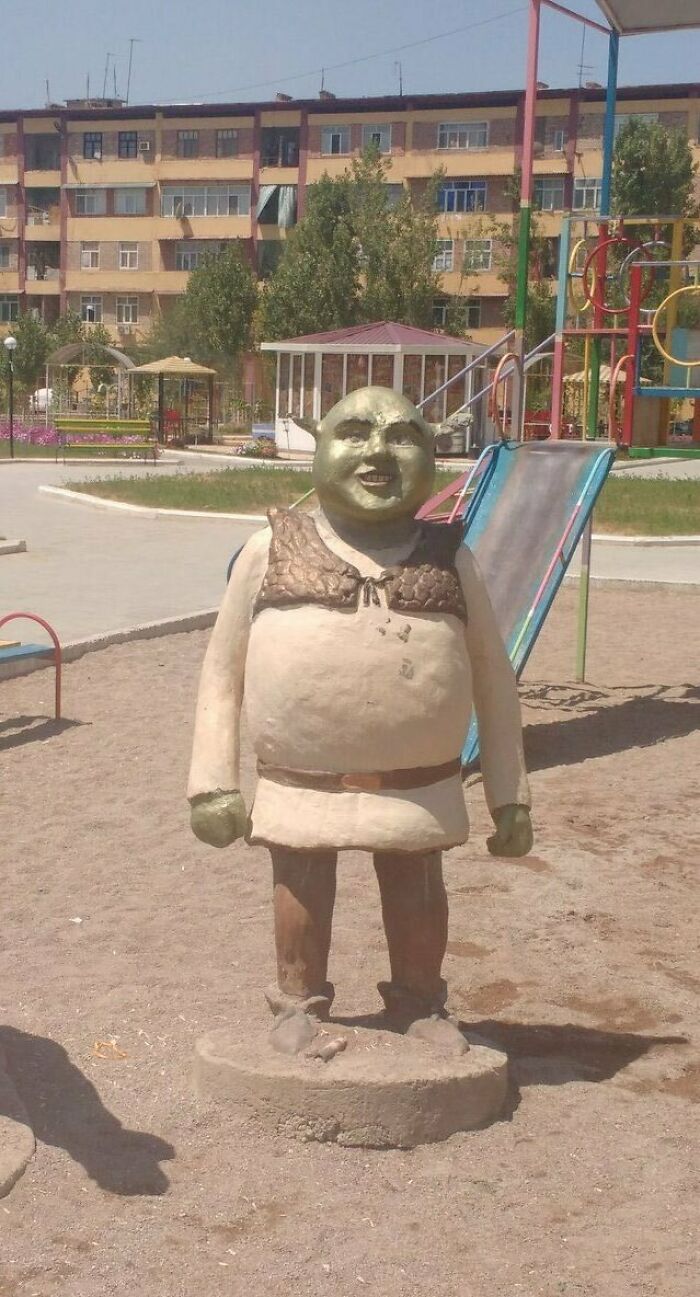 Este "Shrek" en un parque en Turquía