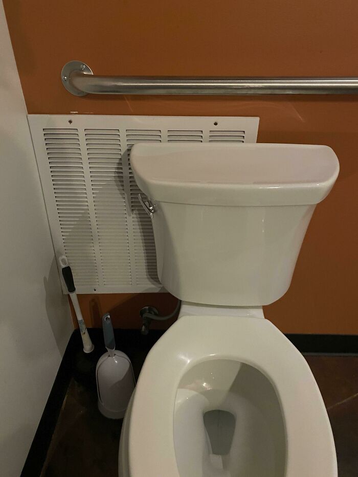 Supplying Your Restaurant Ac Through The Giant Inlet Next To The Toilet