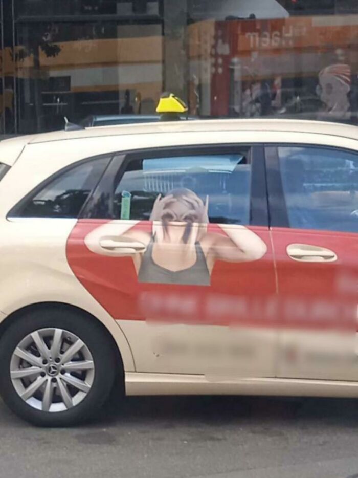 Faces Printed On Car Windows Will Never Work Out