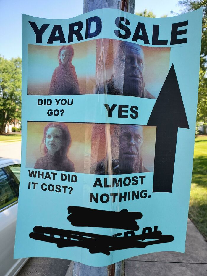 Thought My Yard Sale Sign Might Be Enjoyed Here