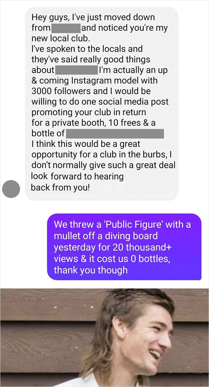 Instagram Model Asks For Private Booth, 10 Free Guests And Bottle Service In Exchange For One Social Media Post