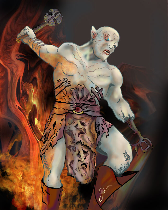 Azog Digital Painting For Poster