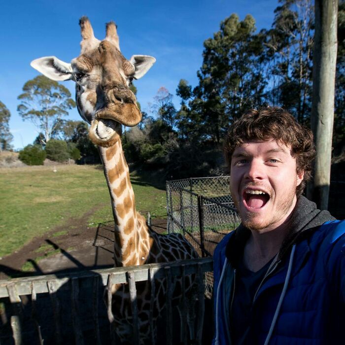 Happy 'National Selfie Day' + 'World Giraffe Day' Today! I Combined Both Of Them To Celebrate
