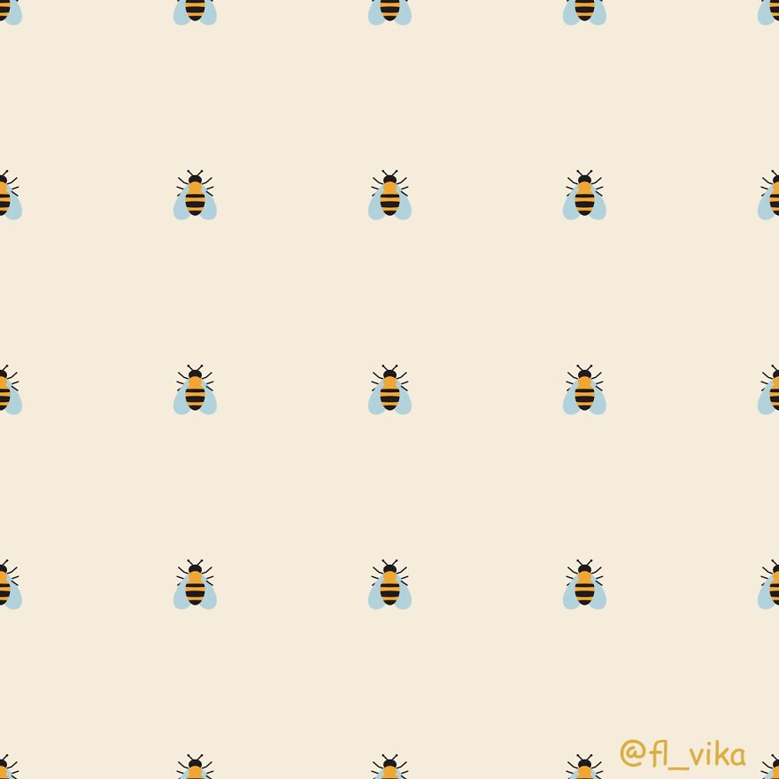 The Artist Supported The Action &laquo;women For Bees&raquo; (7 Illustrations)