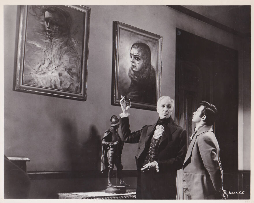Burt Shonberg's Art In The Film "The Fall Of The House Of Usher" Staring Vincent Price 1960