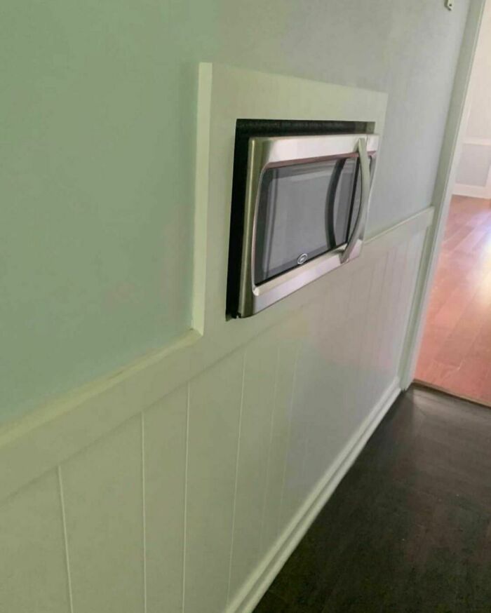 Luxury Is A Built-In Hallway Microwave