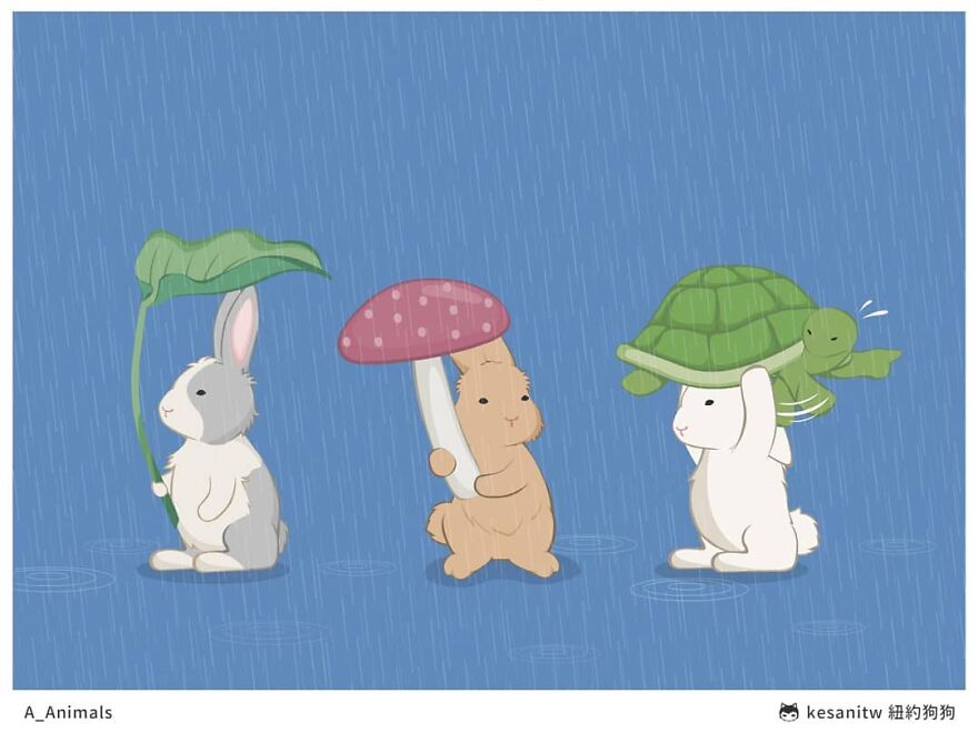 Chinese Artist Makes Adorable Comics Showing How Animals Would Act Like Humans