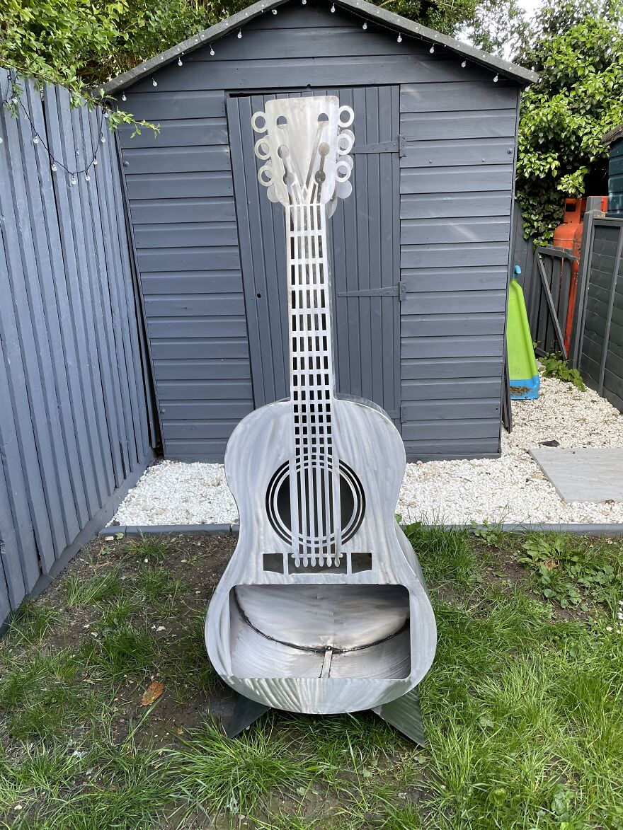 Guitar Log Burner