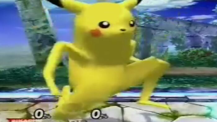 Pikachu In Smash With Long Legs