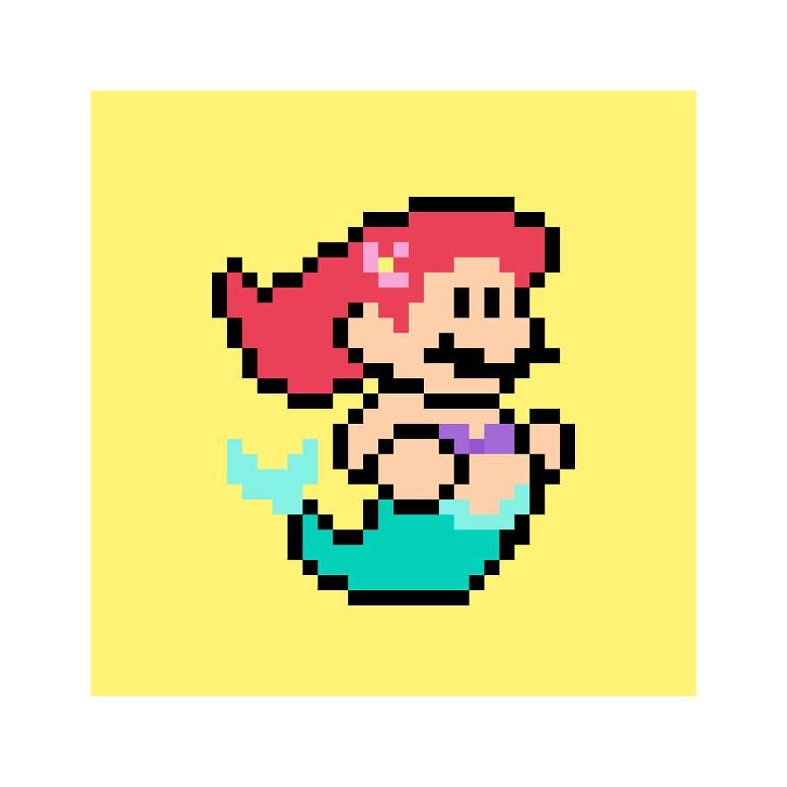 Mario X Little Mermaid