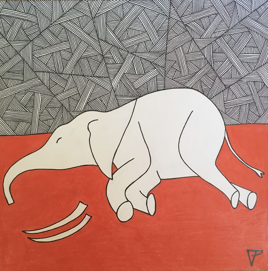 No More Elephant Blood! I Drew These Illustrations To Bring Attention To Ivory Trade No More Elephant Blood! I Drew These Illustrations To Bring Attention To Ivory Trade