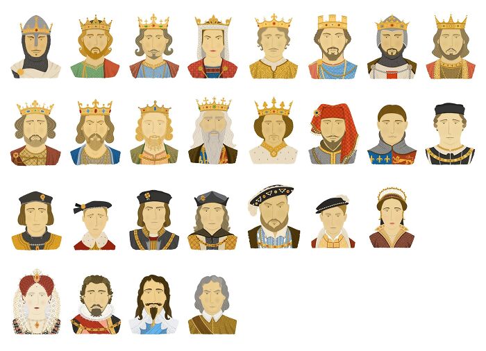 I Illustrated Kings And Queens Of England (13 Pics)