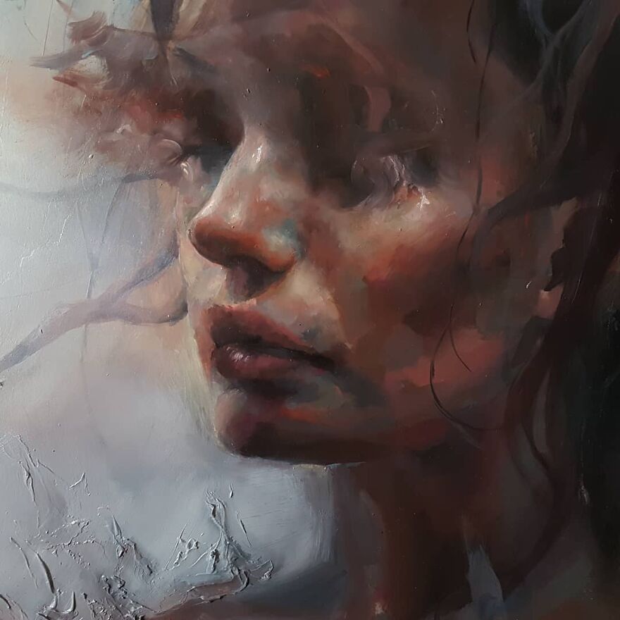 "Stellness In Storm". An Emerging Artist Painting Souls.