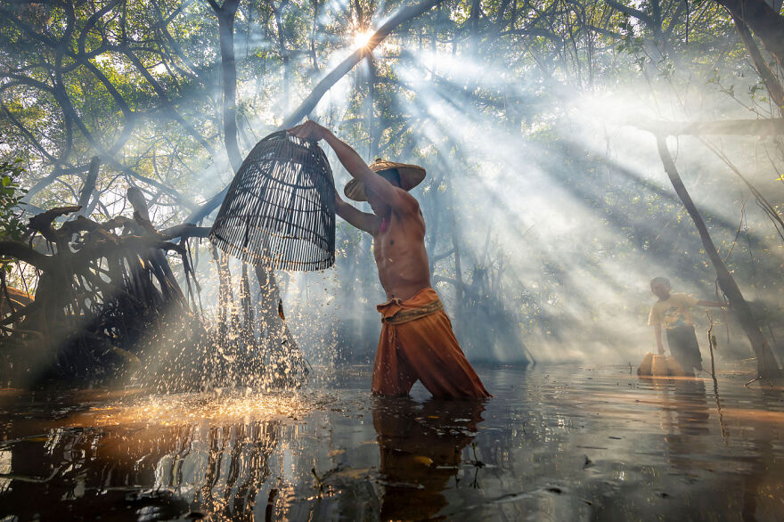 People - By Zay Yar Lin. Mangrove Fisherman