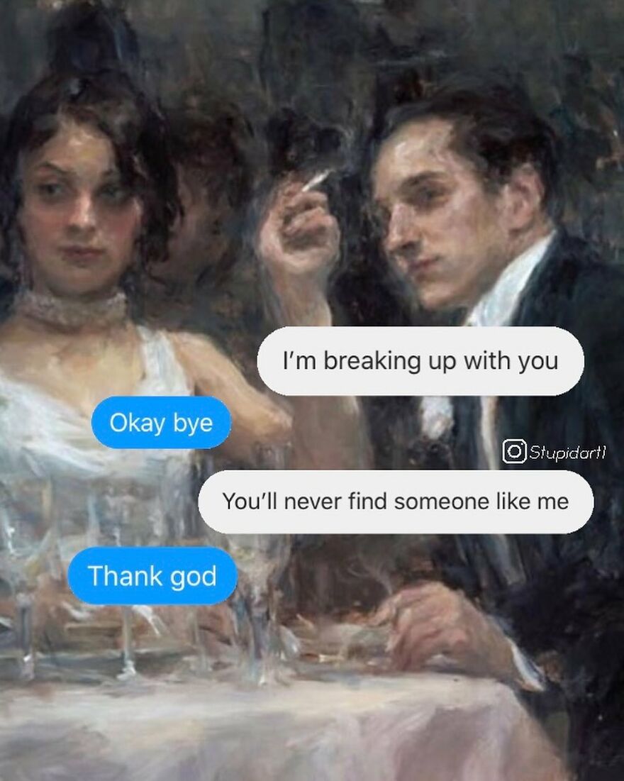 Artist Gives Captions To Paintings, And It's Somewhat Deep And Funny (30  Pics) | Bored Panda