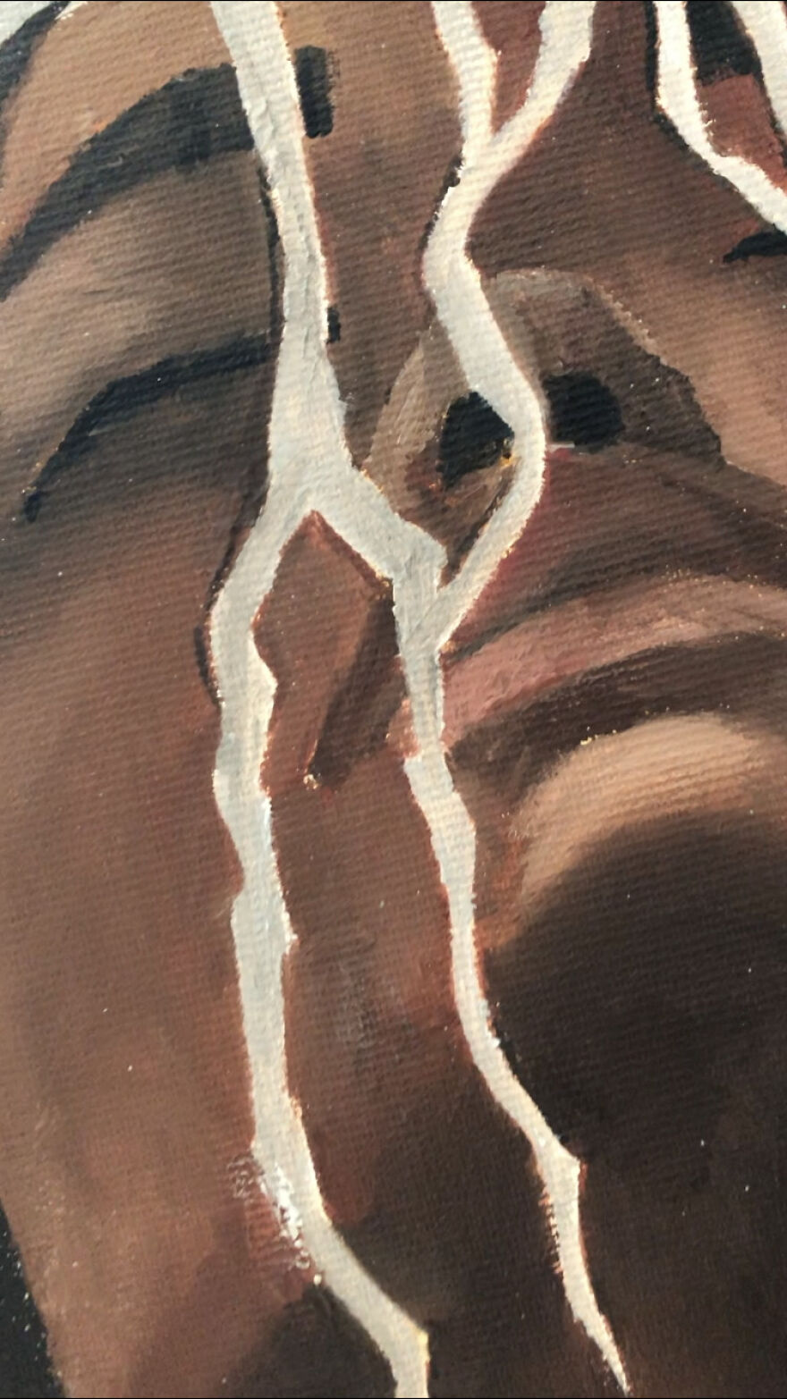 The Artist Performed This Work With Only Three Colors. Can You Guess Which Ones? The Artist Performed This Work With Only Three Colors. Can You Guess Which Ones?