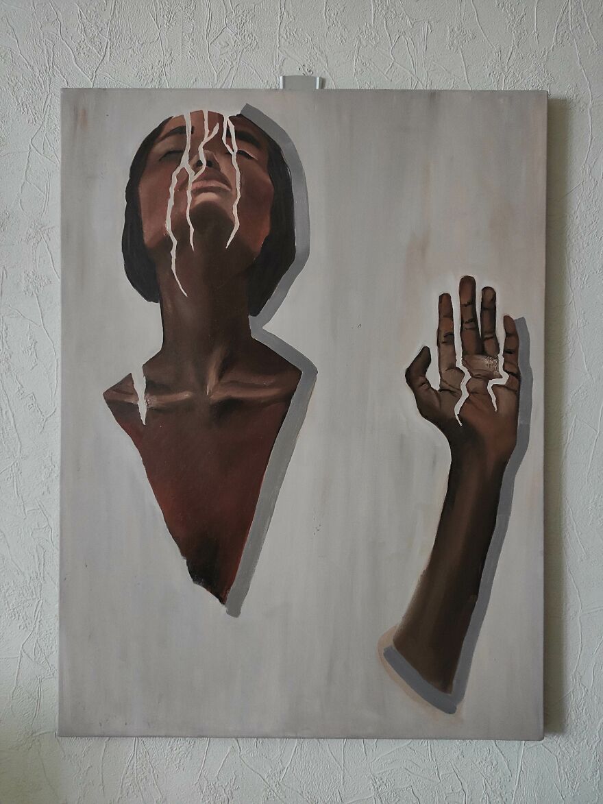 The Artist Performed This Work With Only Three Colors. Can You Guess Which Ones? The Artist Performed This Work With Only Three Colors. Can You Guess Which Ones?