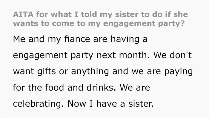 Guy Asks If It’s Wrong Of Him To Demand His Bald Sister Wears A Wig To His Engagement Party