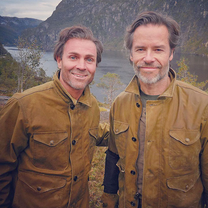 Guy Pearce And His Stunt Double Nicholas Daines On The Set Of The Innocents