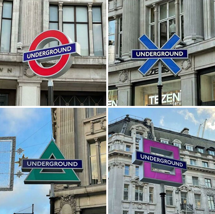 The Underground Station Signs Near Playstation Headquarters In Oxford Circus Have Been Changed For The Launch Of The Ps5