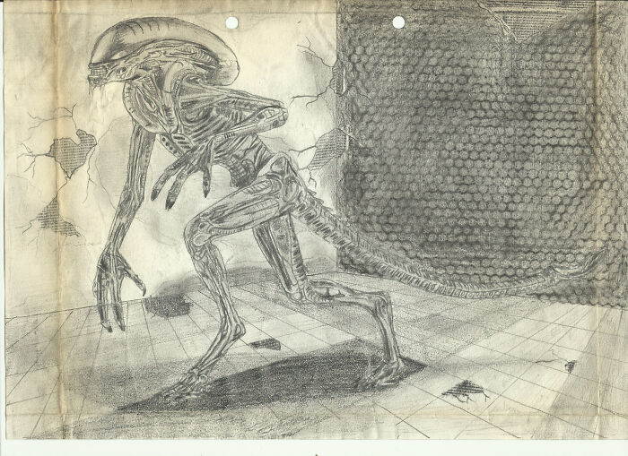 Runner Xenomorph. As You Can Tell This Drawing Is Pretty Old Now.