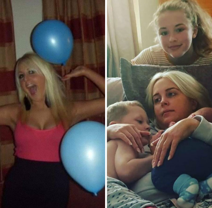 Wow, She Really Misses Those Balloons! (And Probably Also The Life She Had Before Kids)
