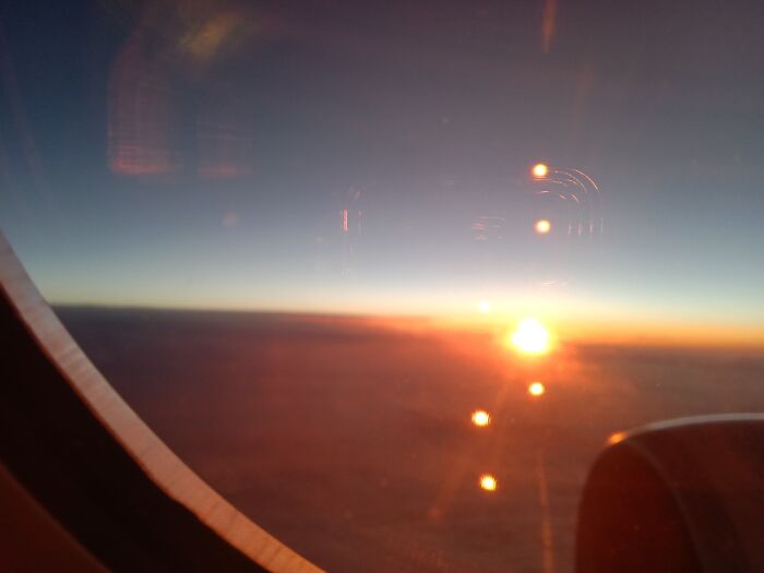 Sunrise On A Longhaul Flight