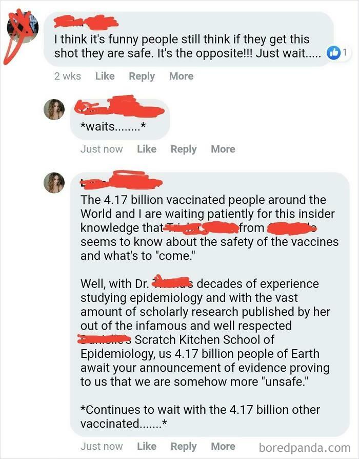 Woman Roasts Anti-Vaxxer, Something We All Love To See