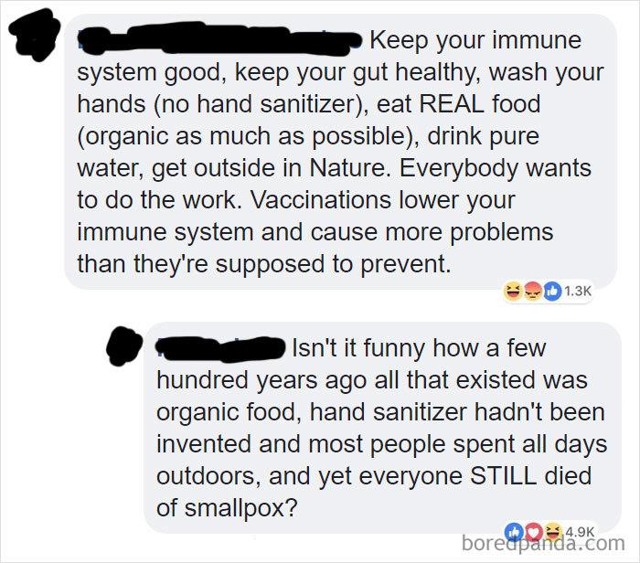 Anti Vaxxer Pretends To Be Educated