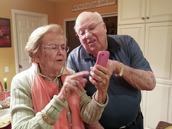 My Grandparents Figuring Out Their New iPhone
