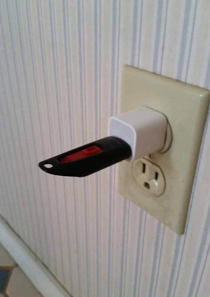 Had To Explain My Grandmother That USB Stick Doesn't Need To Be Charged