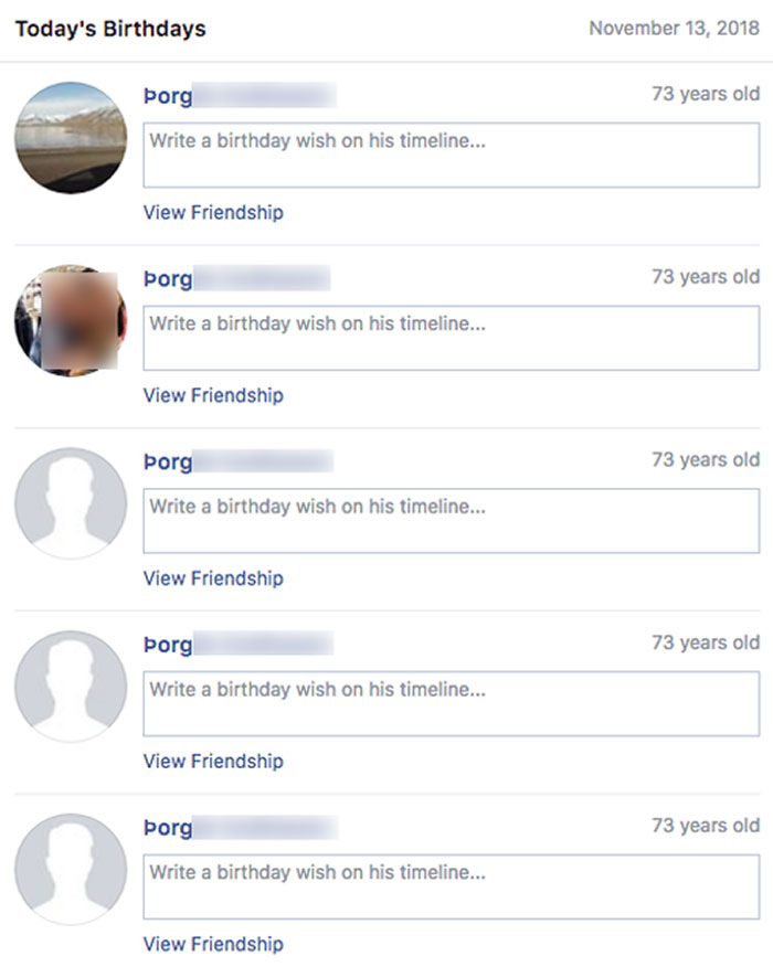 When My Grandfather Has To Log Into Facebook, He Creates A New Account Instead. Today Is His Birthday
