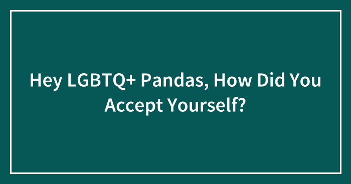 Hey LGBTQ+ Pandas, How Did You Accept Yourself? (Closed)