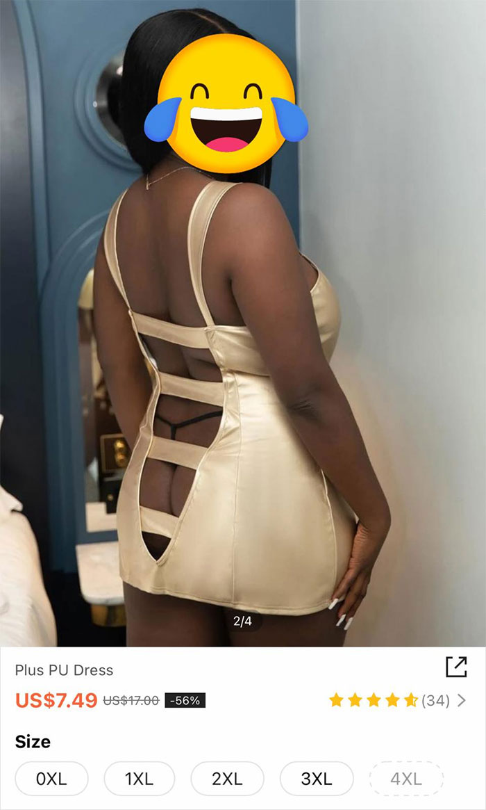 I Got An Ad For This Dress, Just Want To Know Who Wants The Peek-A-Booty Dress? So Much Crack Exposed, The Dea Is On Her Case