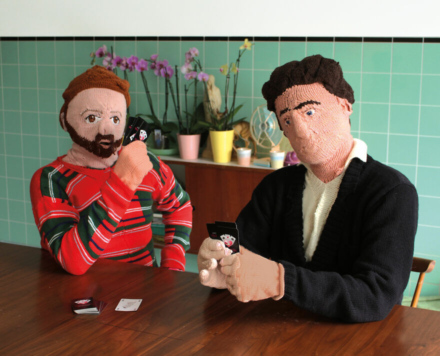 I Knitted A Son And Husband For Myself As A Joke And People Thought It Was Real