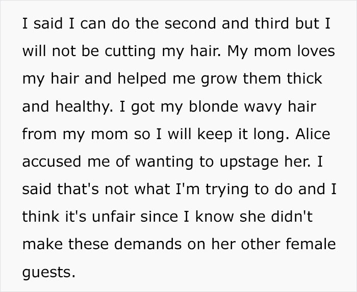 Bride Wants Her Stepdaughter To Cut Her Hair For The Wedding, Is Livid When The Stepdaughter Refuses
